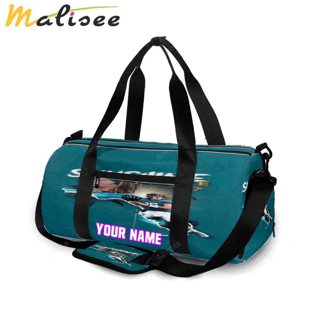 Jacksonville jaguars sunshine state personalized name travel bag gym bag 1185 Travel Bag