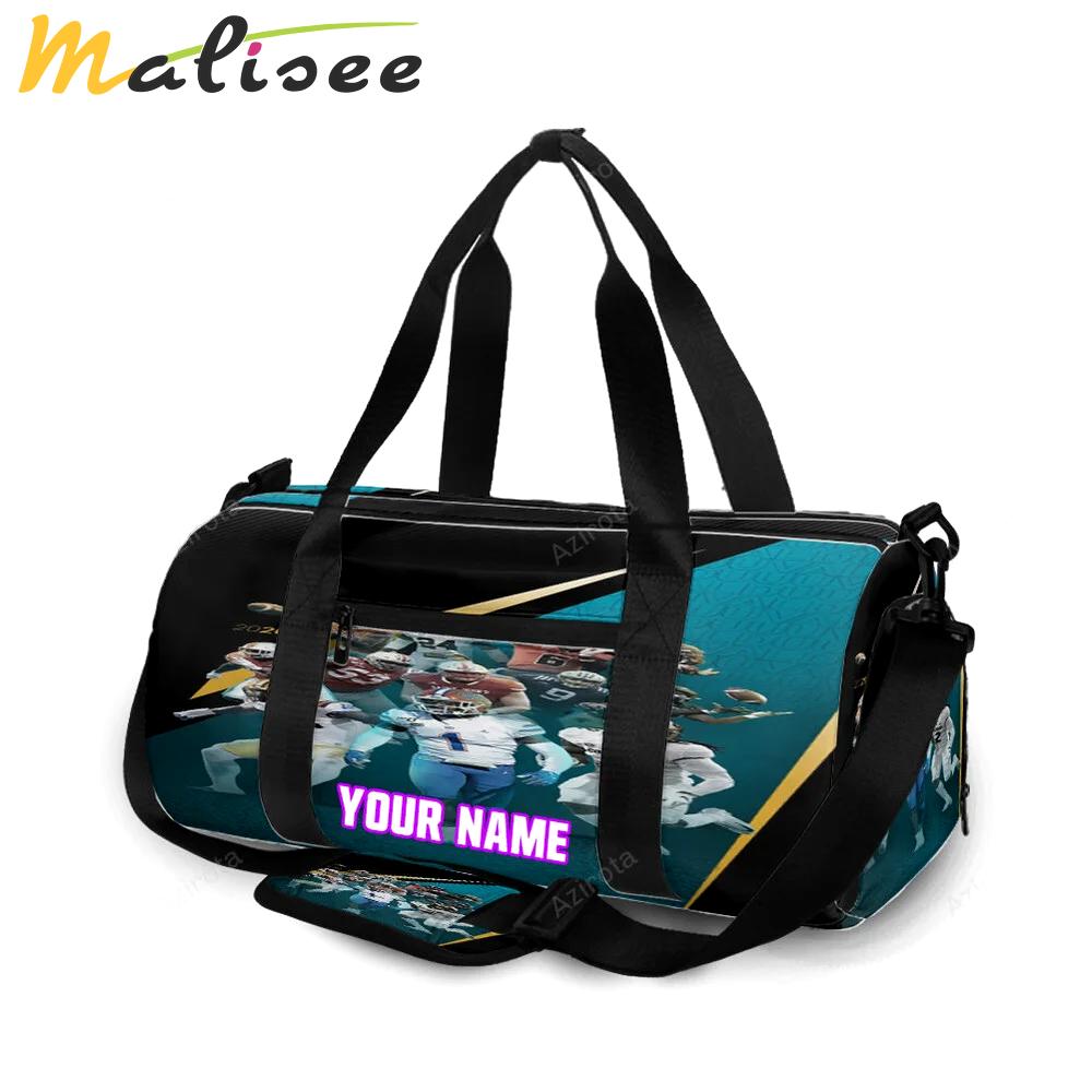 Jacksonville jaguars team v6 personalized name travel bag gym bag 1221 Travel Bag