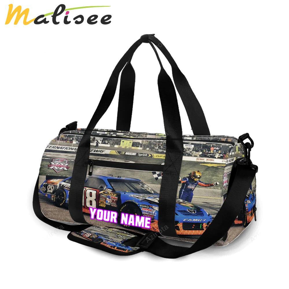 Joe gibbs racing car9 personalized name travel bag gym bag 1866 Travel Bag