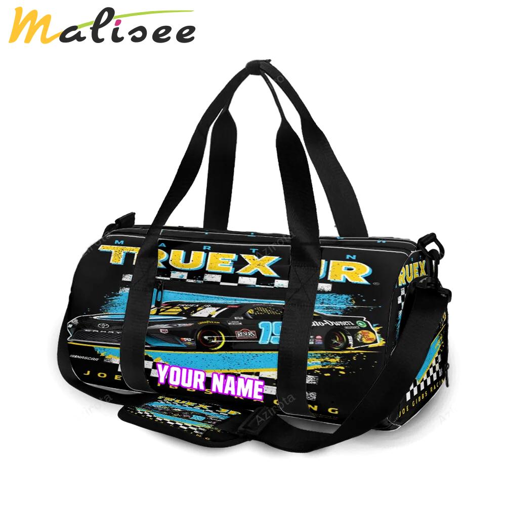 Joe gibbs racing martin truex jr5 personalized name travel bag gym bag 2125 Travel Bag