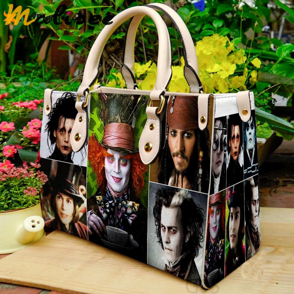 Johnny depp leather bag for women gift 3966 Women Leather Hand Bag