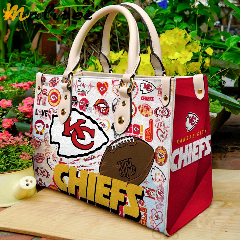 Kansas city chiefs hand leather bag for women gift 1541 Women Leather Hand Bag