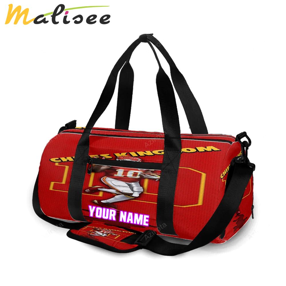 Kansas city chiefs tyreek hill 10 v3 personalized name travel bag gym bag 2140 Travel Bag