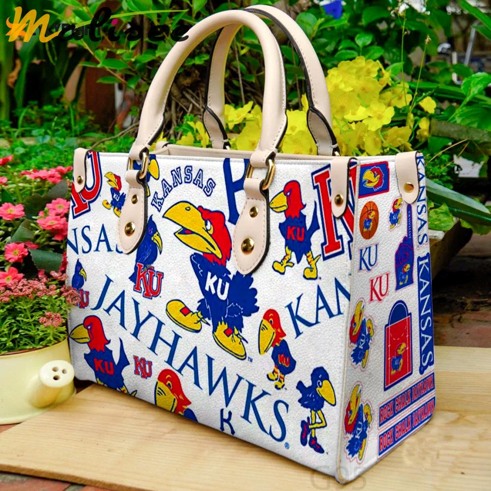Kansas jayhawks leather bag g95 1217 Women Leather Hand Bag