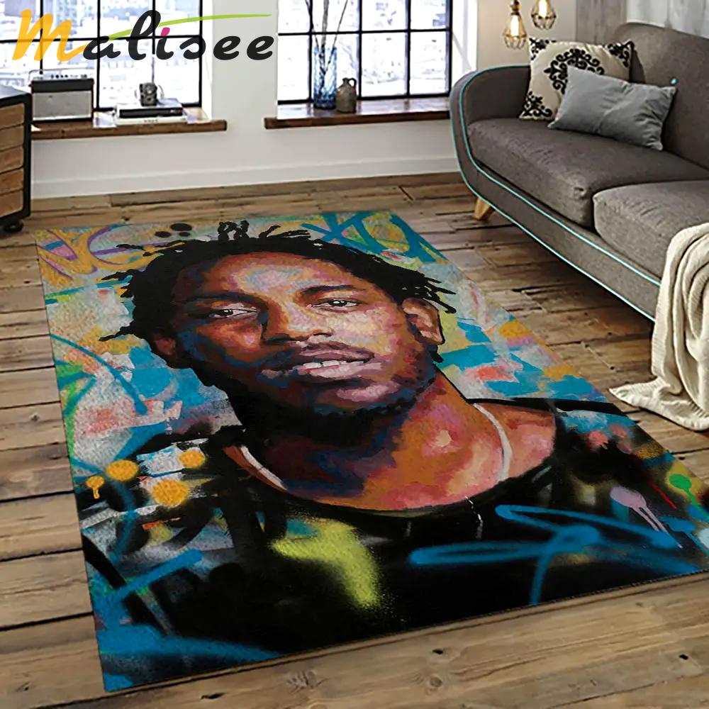Kendrick lamar rapper hiphop music retangle carpet area rug home decor best gift for fan and friends kl17 Rectangle Rug