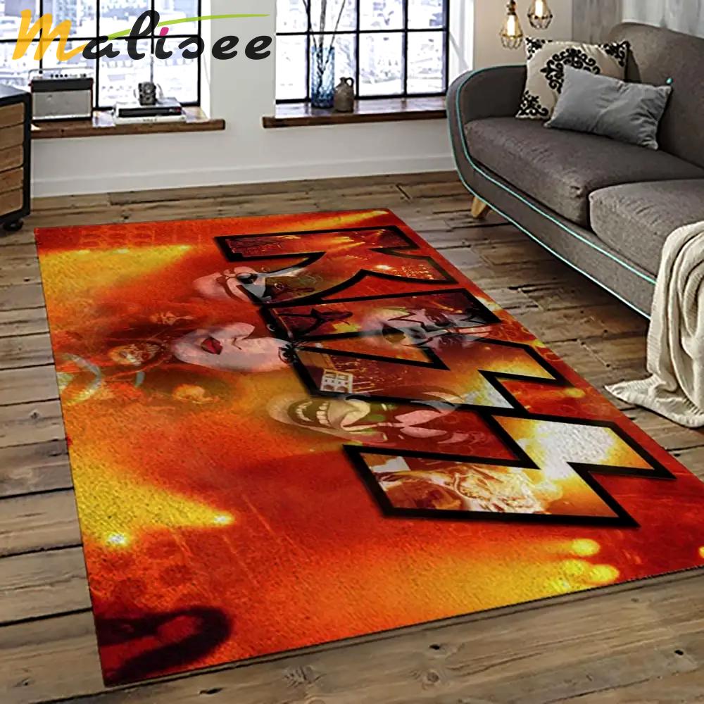 Kiss rock band music retangle carpet area rug home decor best gift for fan and friends as63 Rectangle Rug
