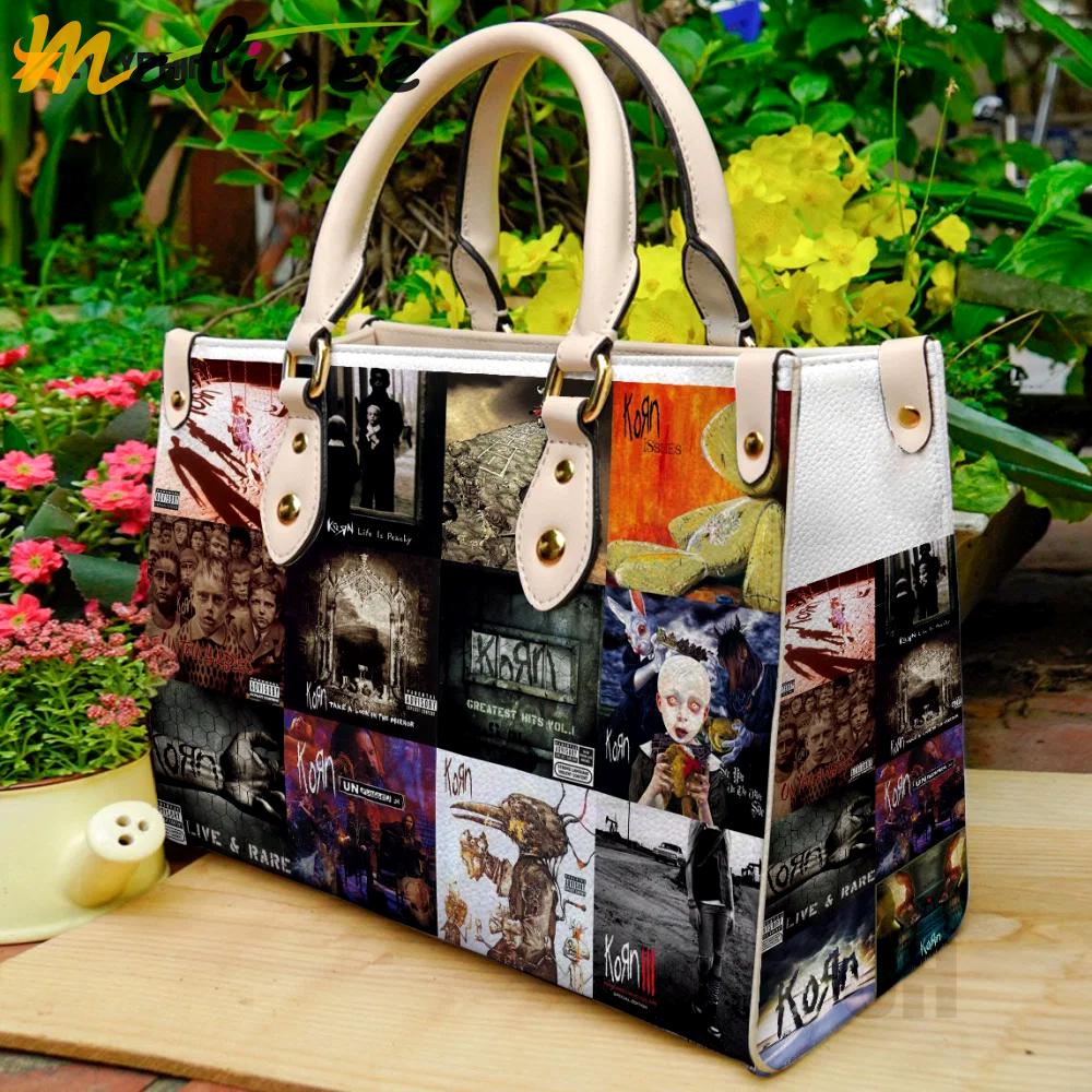 Korn  leather bag for women gift 1630 Women Leather Hand Bag