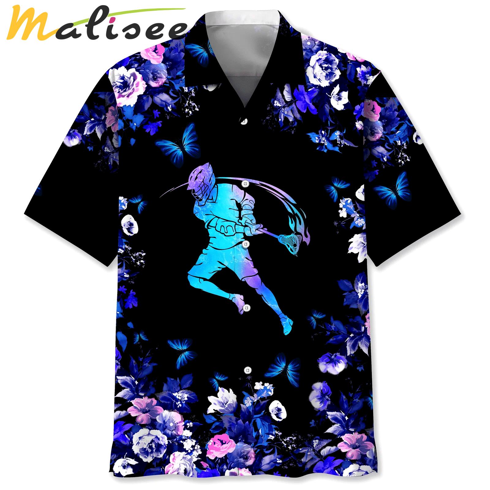 Lacrosse hawaiian nature hawaiian shirt, gift for men women Hawaii Shirt