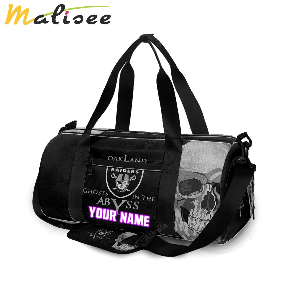 Las vegas raiders ghosts in the abyss personalized name travel bag gym bag 2055 Travel Bag