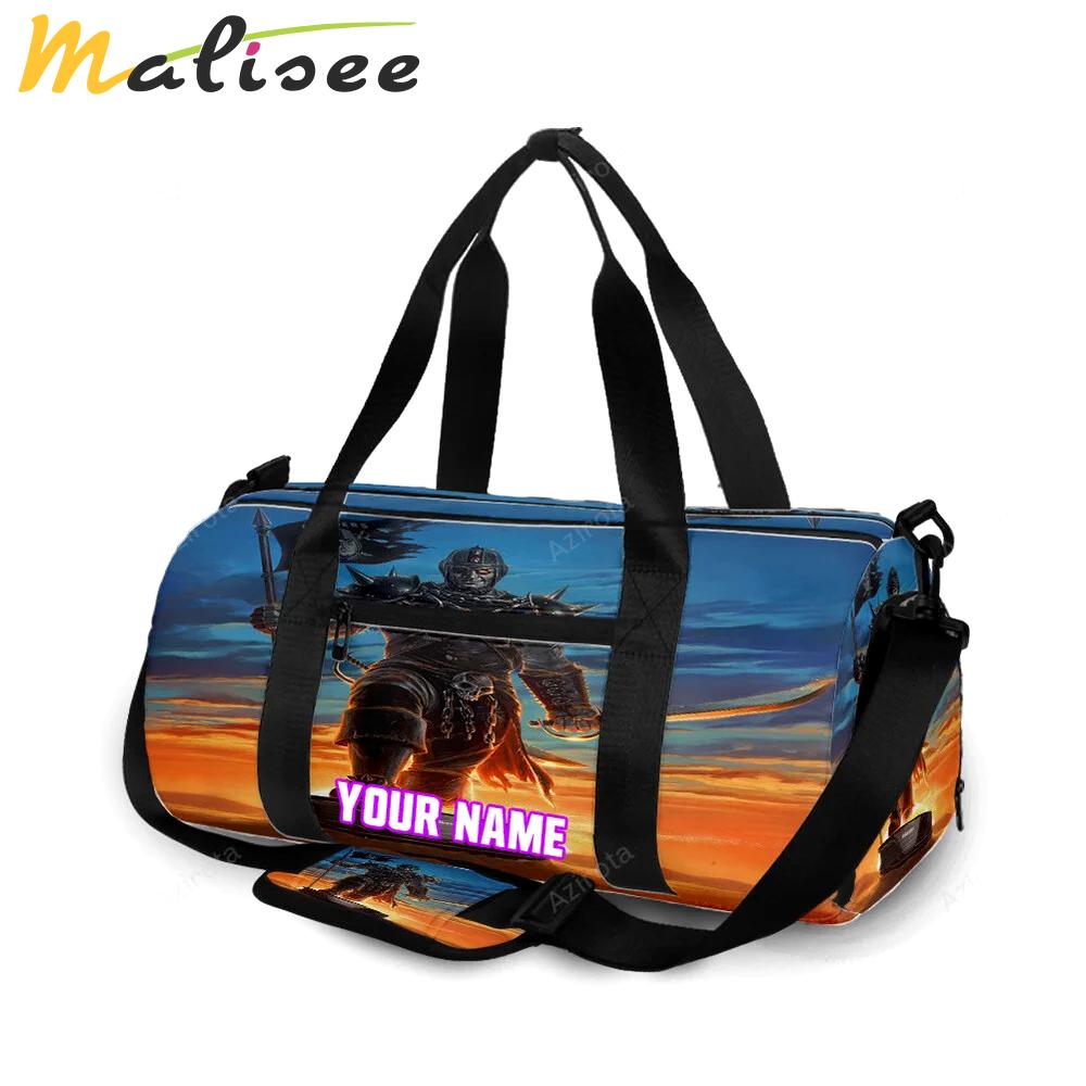 Las vegas raiders hero sunset personalized name travel bag gym bag 584 Travel Bag