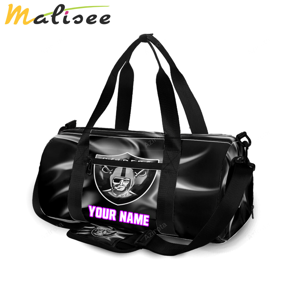 Las vegas raiders logo art3 personalized name travel bag gym bag 603 Travel Bag