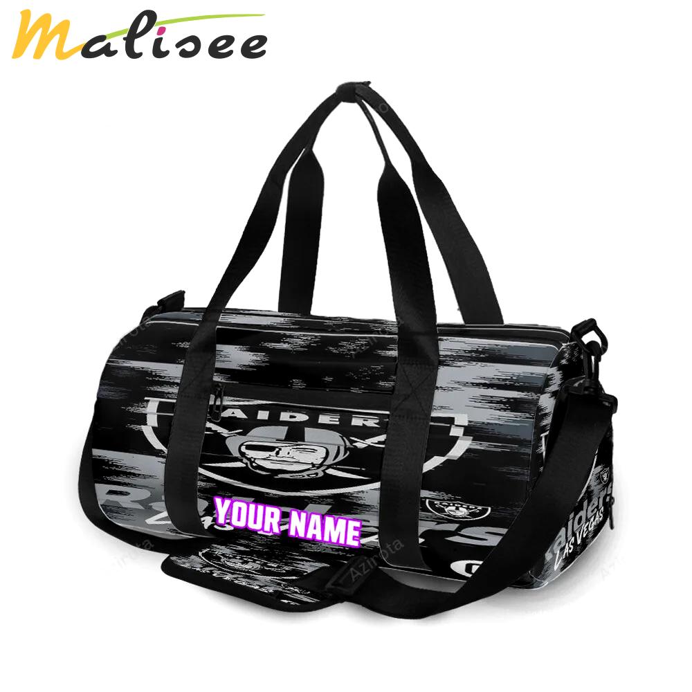 Las vegas raiders logo art7 personalized name travel bag gym bag 896 Travel Bag