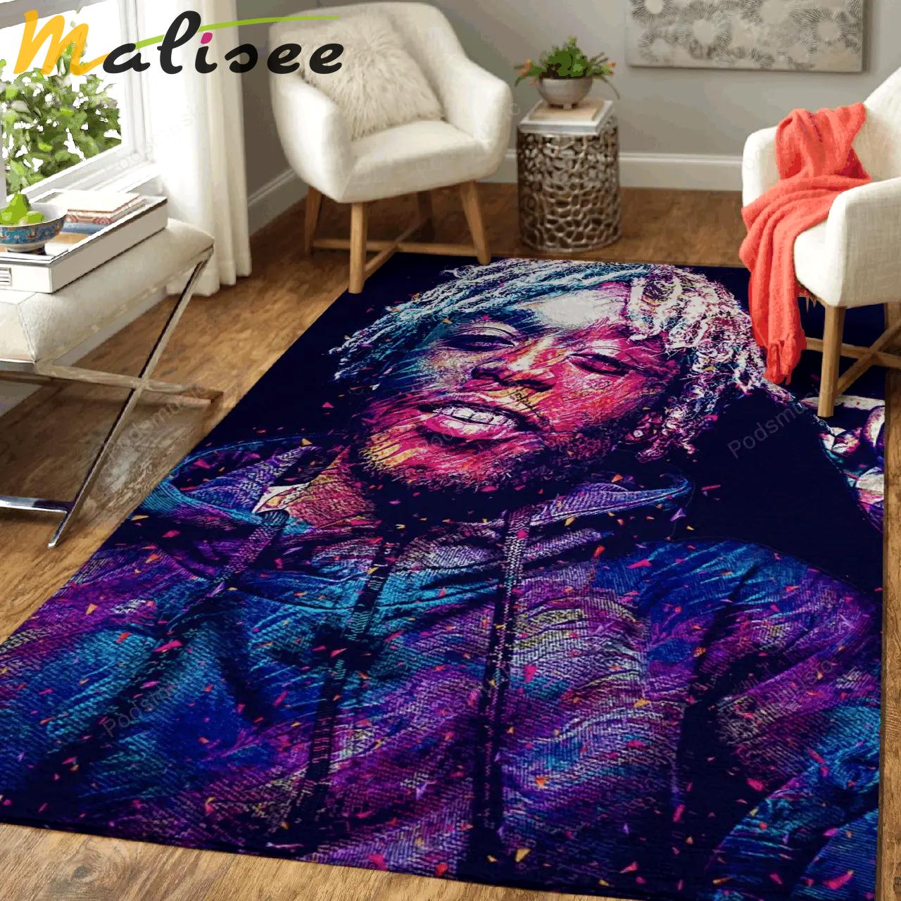 Lil uzi vert music art for fans area rug living room carpet rug regtangle carpet floor decor home decor Rectangle Rug