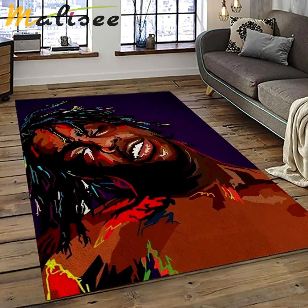 Lil wayne rapper hiphop music rap carpet area rug home decor gift for fans gift for friends lil4 Rectangle Rug