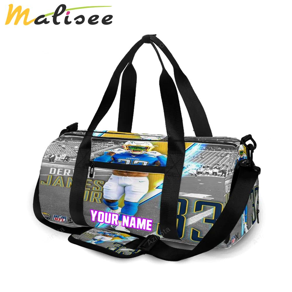 Los angeles chargers bronny james4 personalized name travel bag gym bag 1986 Travel Bag
