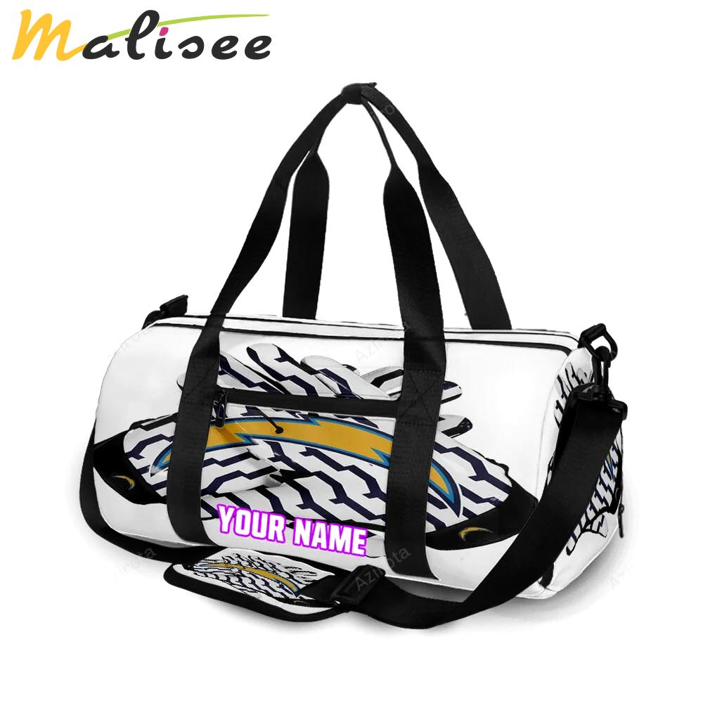 Los angeles chargers emblem v40 personalized name travel bag gym bag 1469 Travel Bag