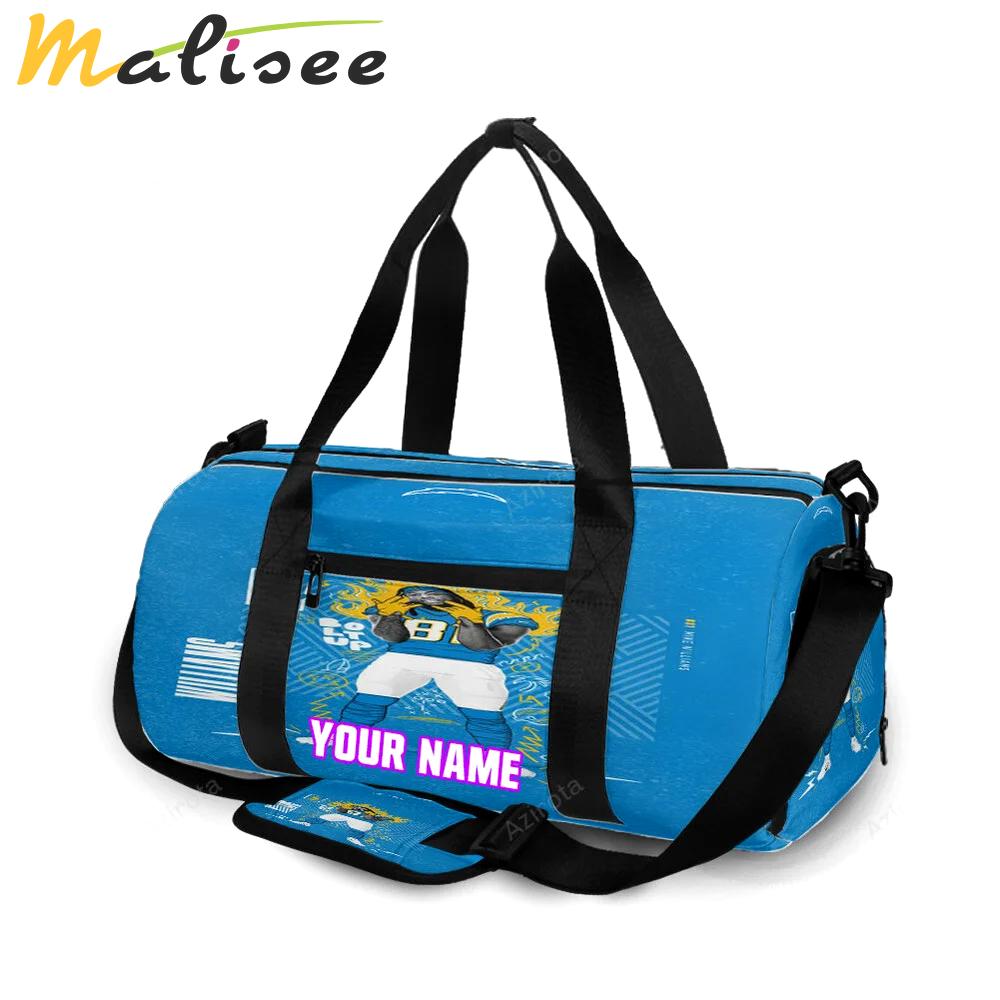 Los angeles chargers mike williams1 personalized name travel bag gym bag 1140 Travel Bag