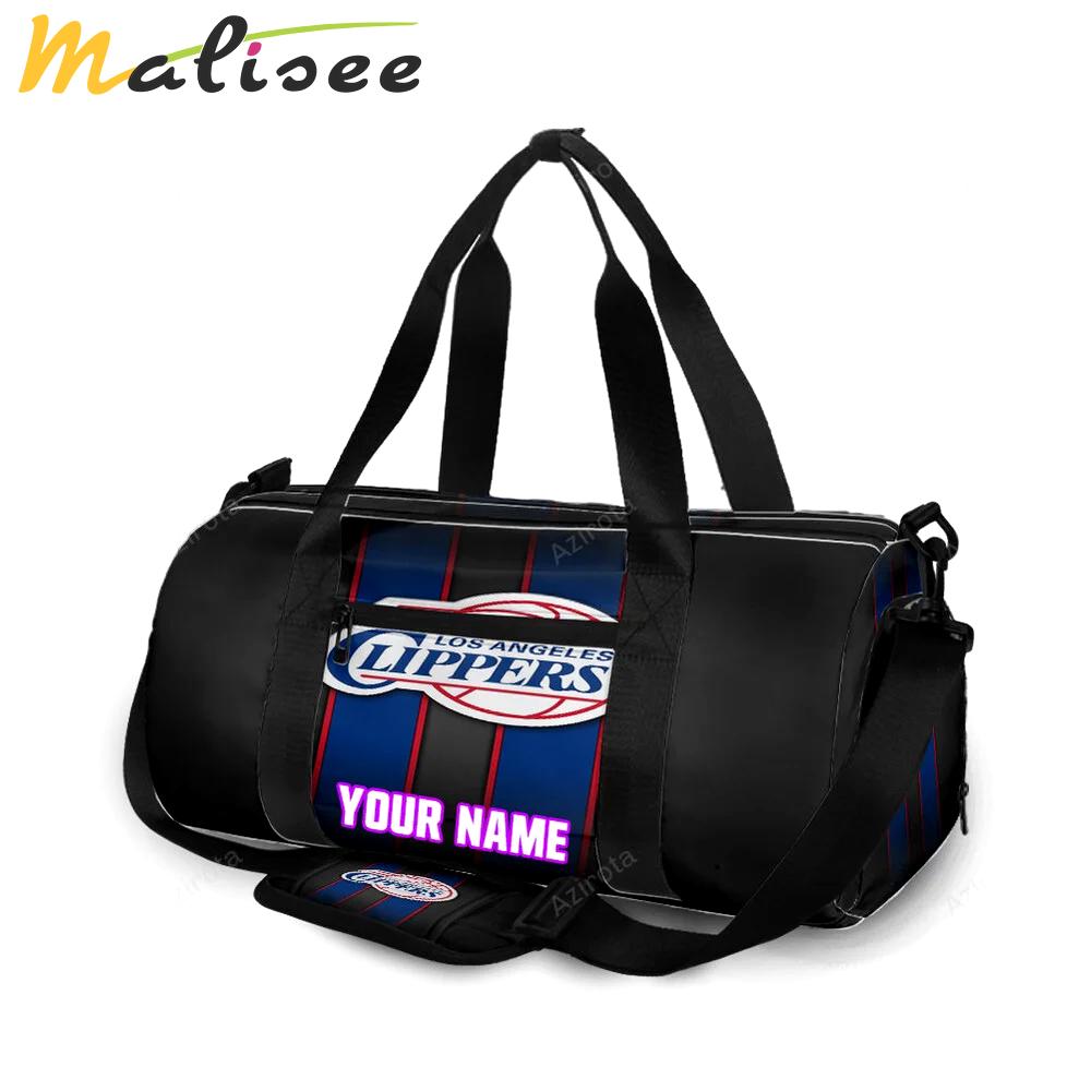 Los angeles clippers logo personalized name travel bag gym bag 1494 Travel Bag