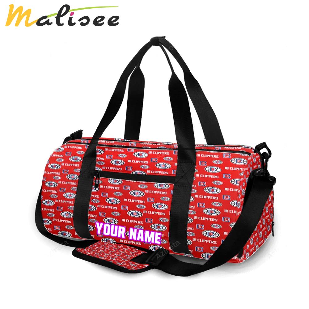 Los angeles clippers logo3 personalized name travel bag gym bag 1675 Travel Bag