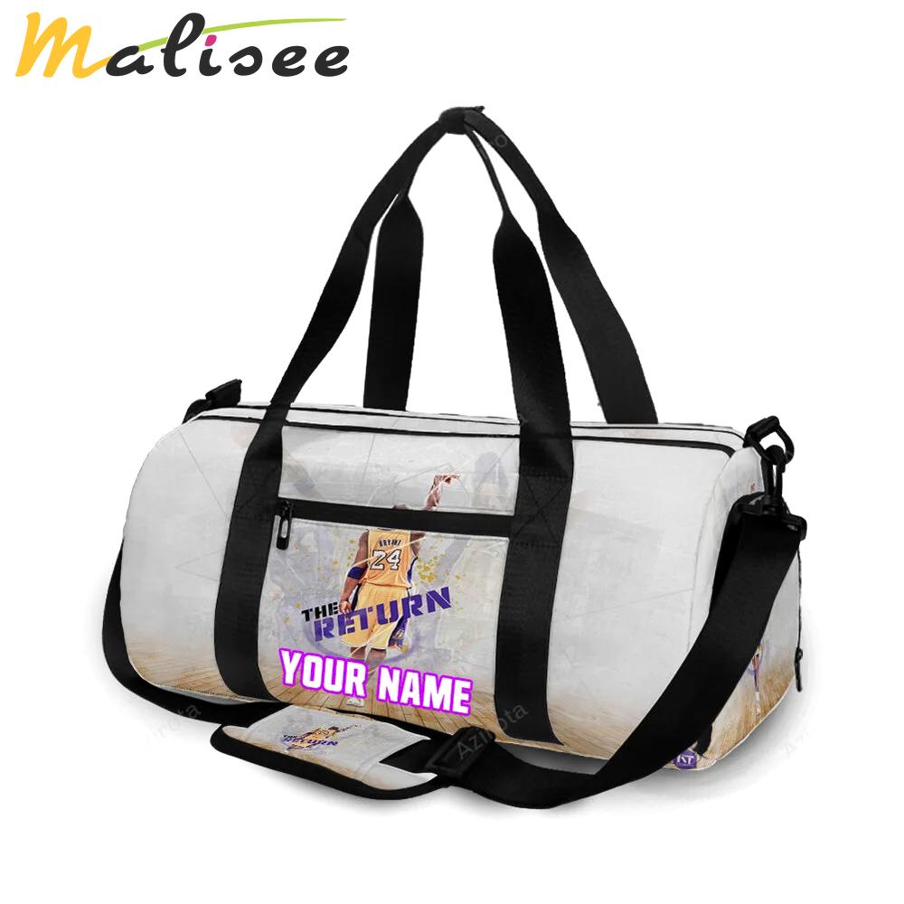 Los angeles lakers 24 kobe bryant the return personalized name travel bag gym bag 1941 Travel Bag
