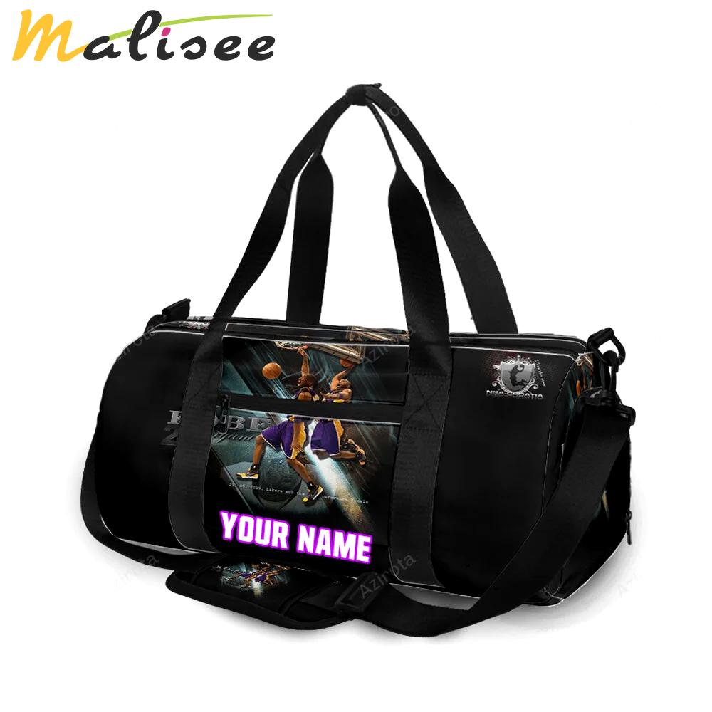 Los angeles lakers 24 kobe bryant v24 personalized name travel bag gym bag 773 Travel Bag