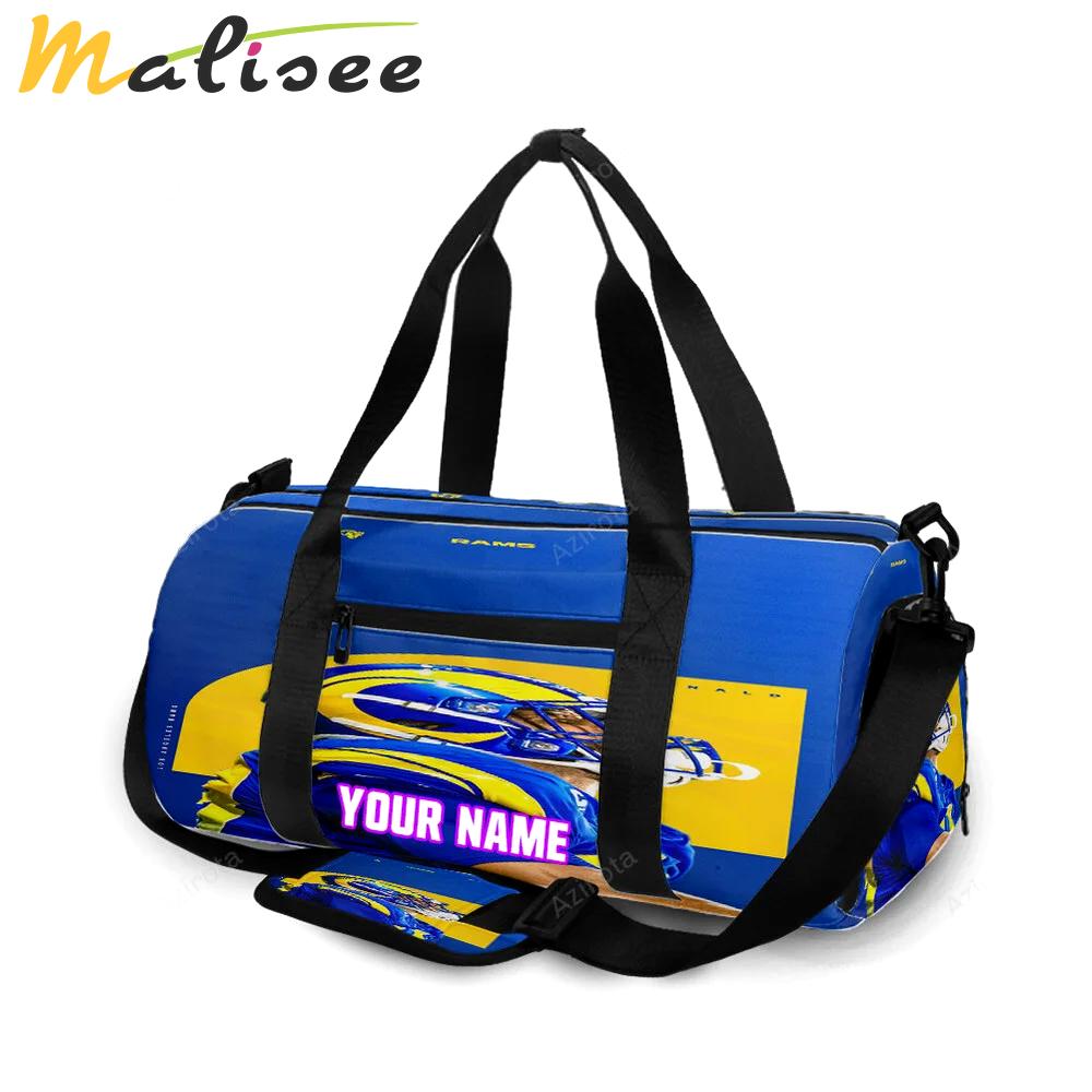 Los angeles rams aaron donald1 personalized name travel bag gym bag 544 Travel Bag