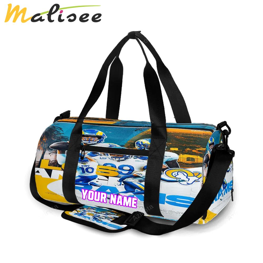 Los angeles rams all players1 personalized name travel bag gym bag 1550 Travel Bag