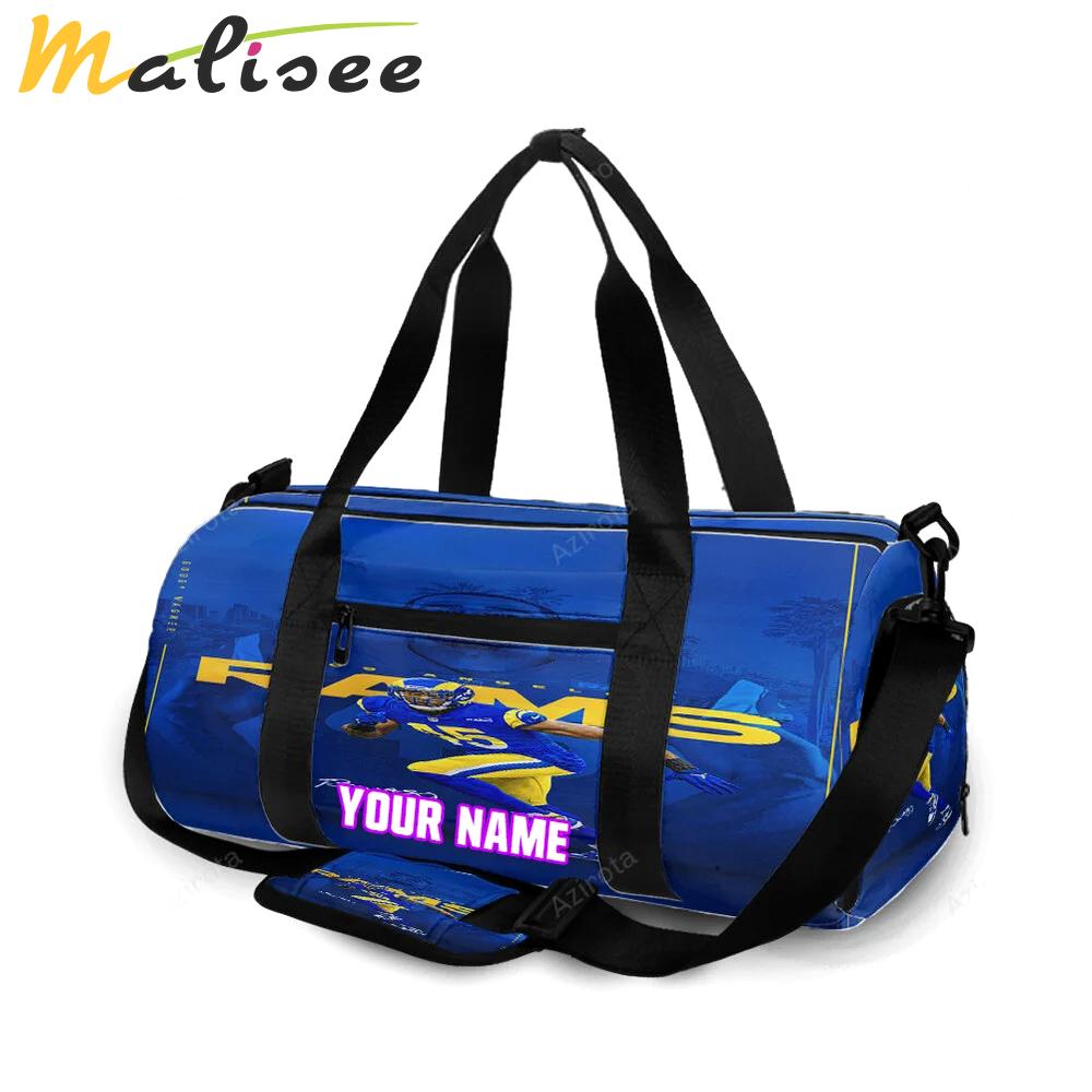 Los angeles rams bobby wagner1 personalized name travel bag gym bag 1673 Travel Bag