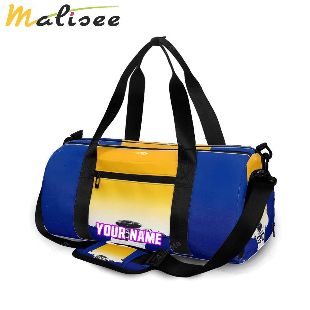 Los angeles rams on twitter nfl football wallpaper ram personalized name travel bag gym bag 146 Travel Bag