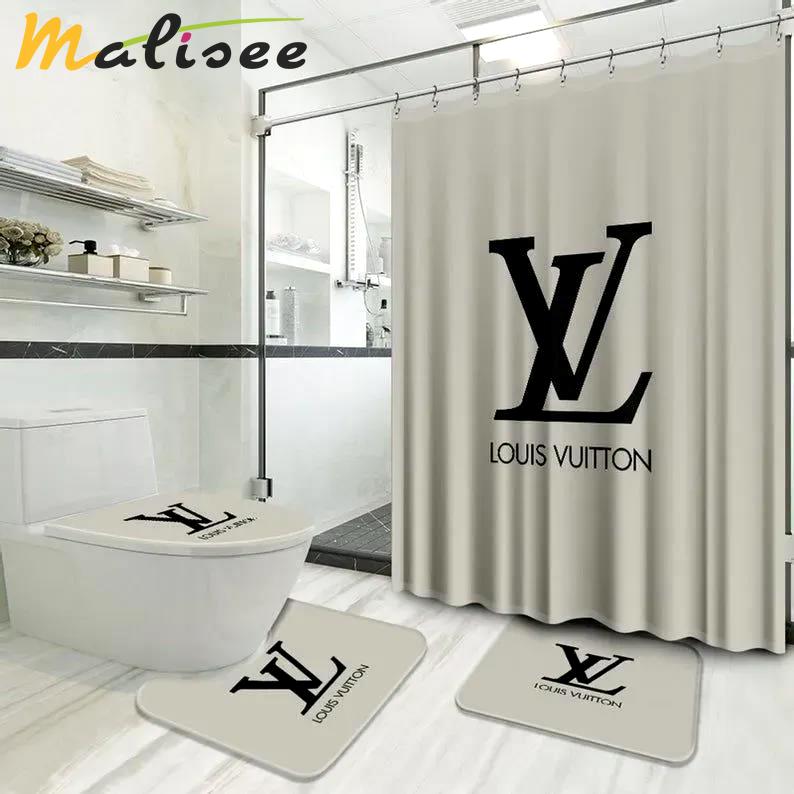 Louis vuitton bath mat hypebeast luxury fashion brand home decor bathroom sets Bathroom Set
