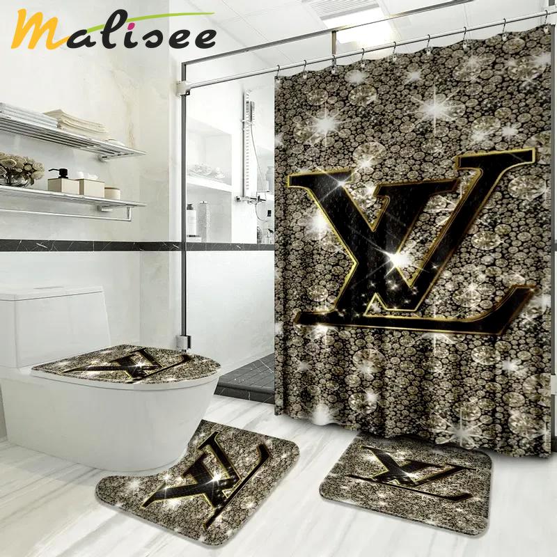 Louis vuitton bath mat luxury fashion brand hypebeast bathroom sets home decor Bathroom Set