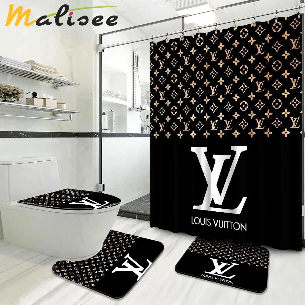 Louis vuitton bathroom set bath mat hypebeast home decor luxury fashion brand Bathroom Set