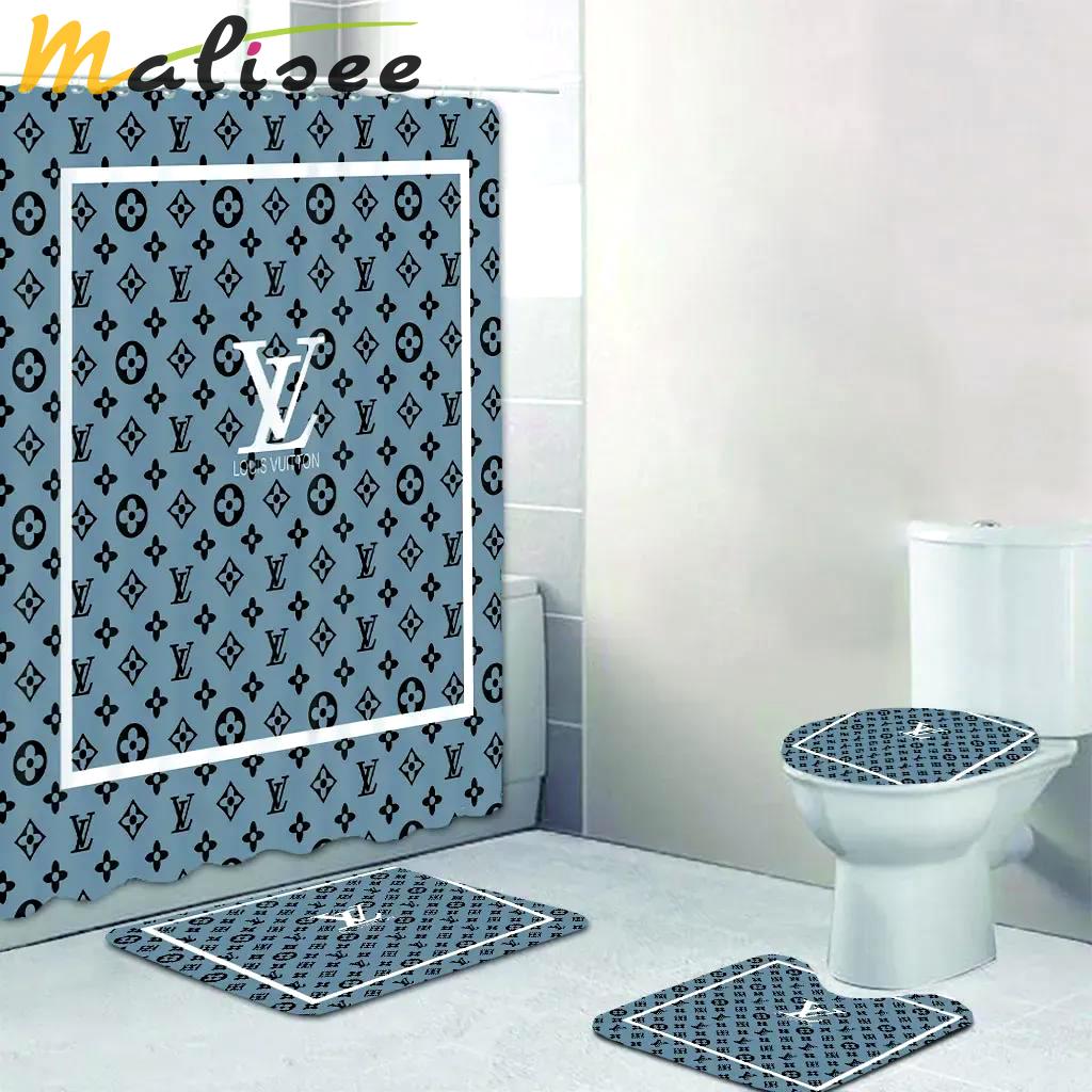 Louis vuitton bathroom set home decor bath mat luxury fashion brand hypebeast Bathroom Set