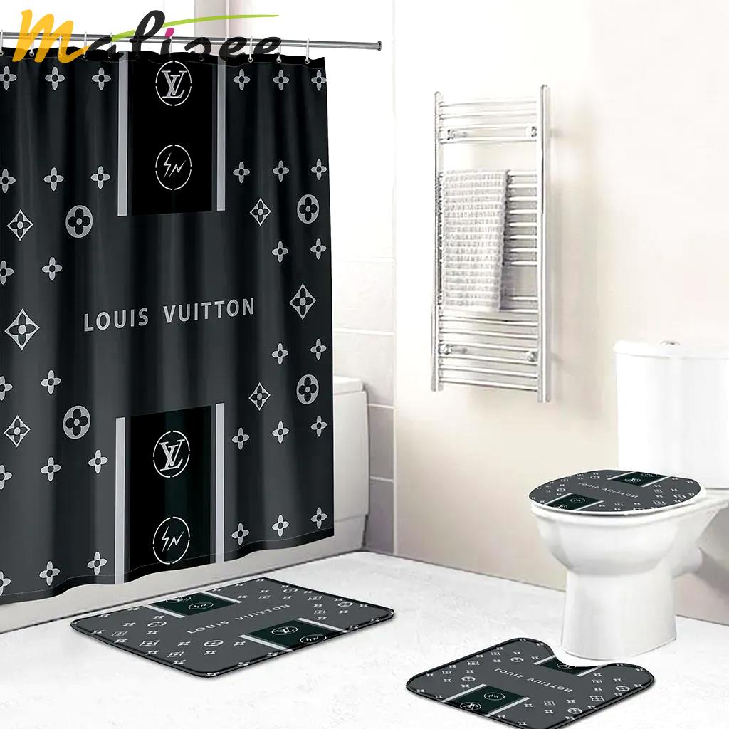 Louis vuitton bathroom set home decor hypebeast luxury fashion brand bath mat Bathroom Set