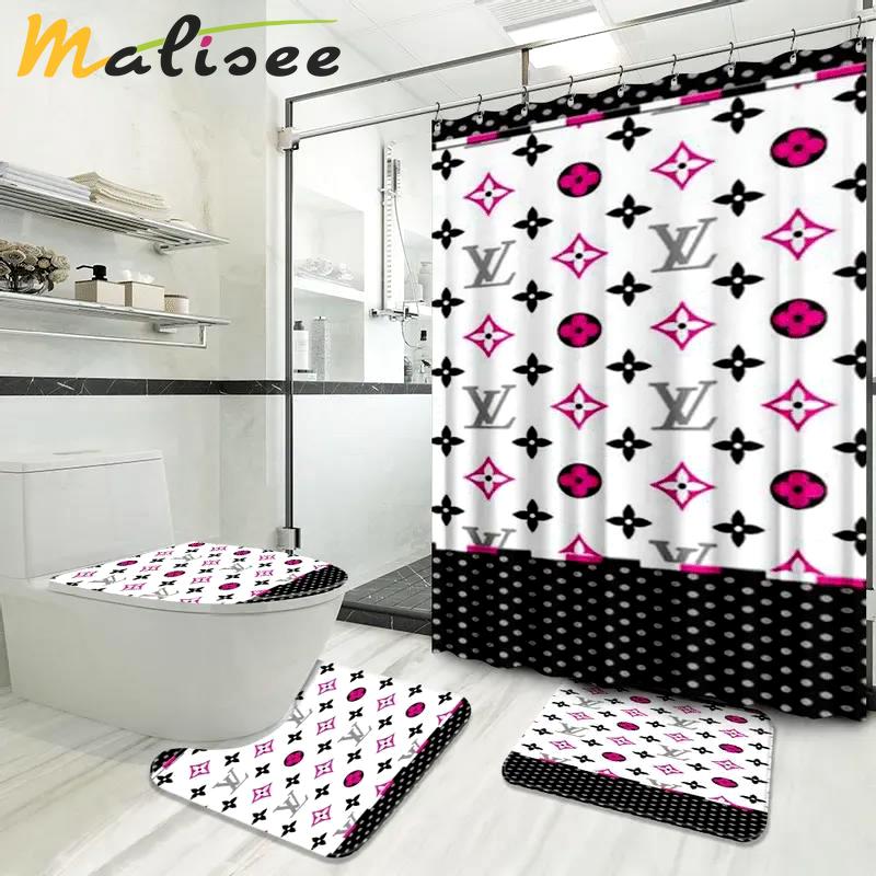 Louis vuitton bathroom sets luxury fashion brand home decor hypebeast bath mat Bathroom Set