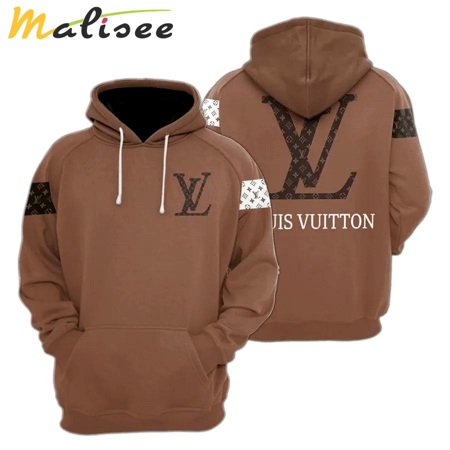 Louis vuitton brown luxury brand unisex hoodie for men women Hoodie 3D