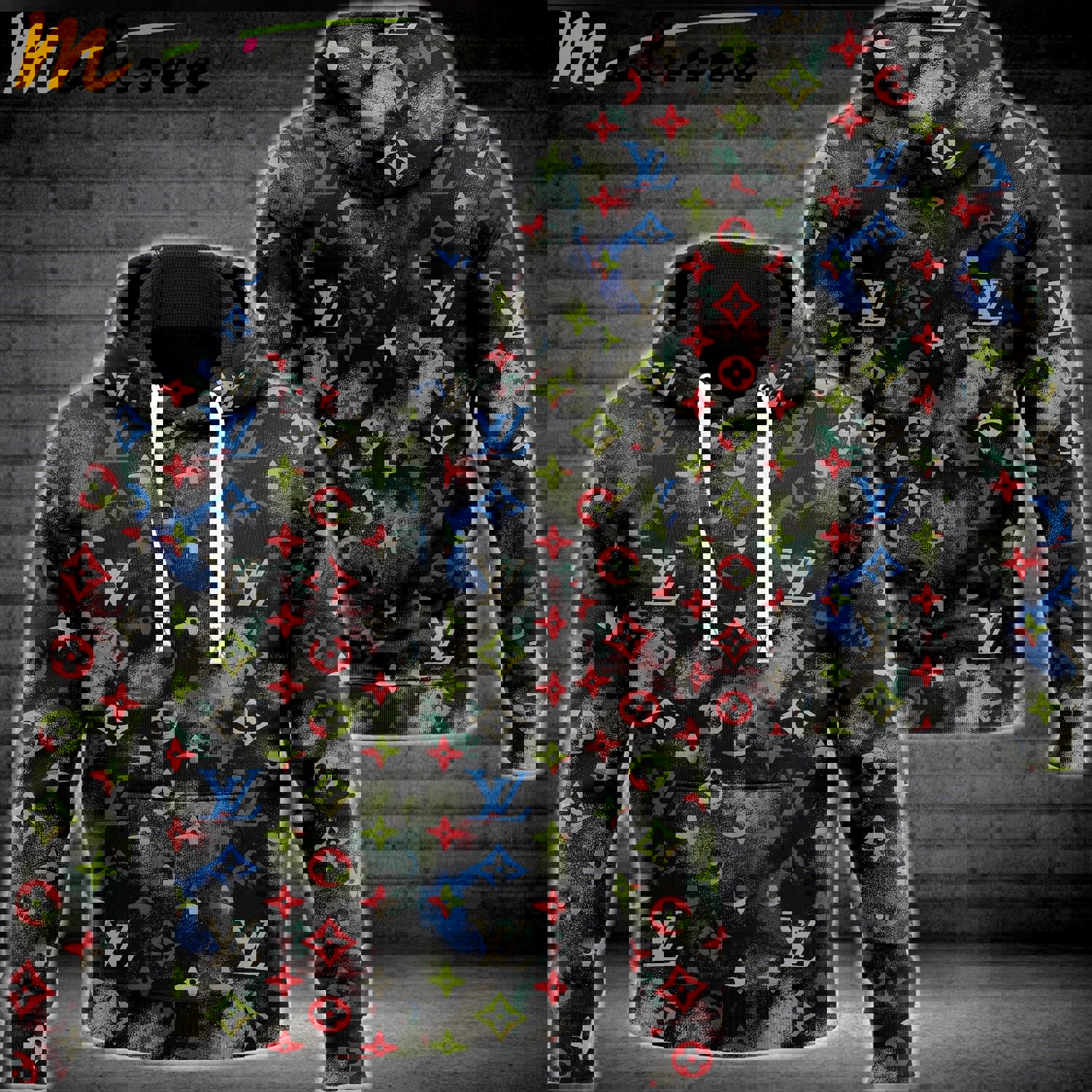 Louis vuitton colorful fashion luxury brand hoodie for men women Hoodie 3D