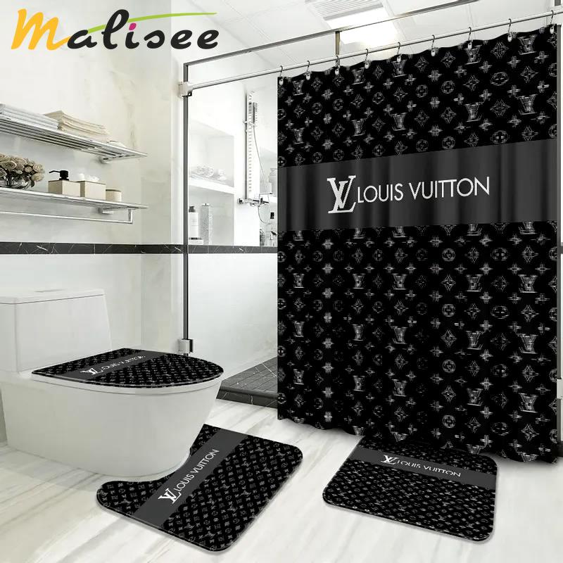 Louis vuitton hypebeast bathroom sets bath mat luxury fashion brand home decor Bathroom Set