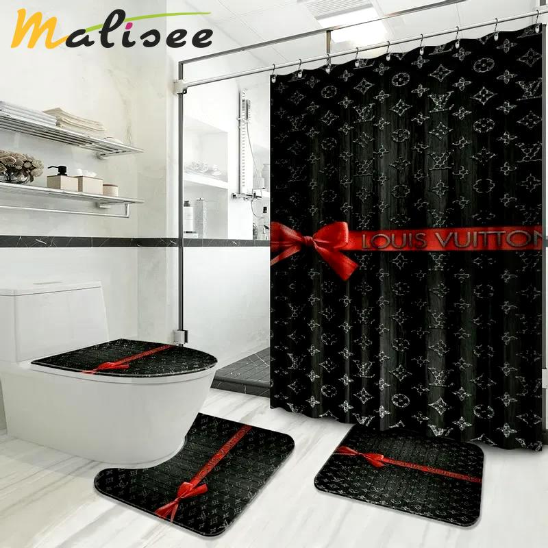 Louis vuitton logo fashion limited luxury brand bathroom set home decor Bathroom Set