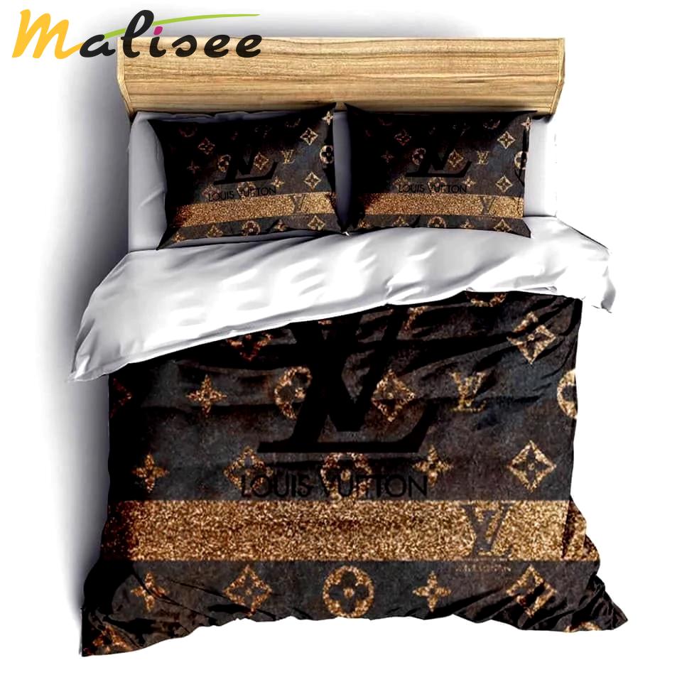 Louis vuitton logo type 328 Bedding Sets bed linen bedclothes sheets blankets home decor duvet bedspread hyperbeast Bedroom premium fashion brand luxury ideas covers