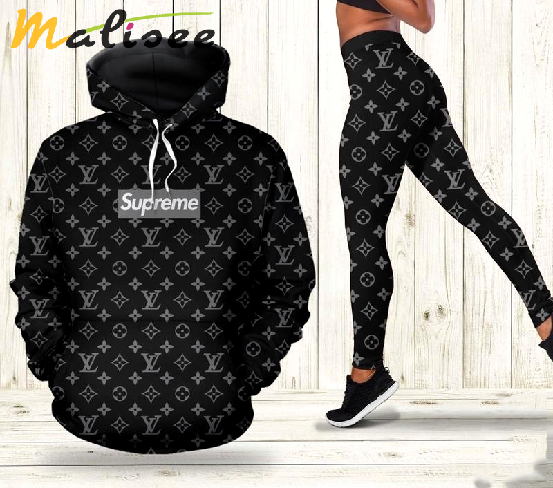 Louis vuitton luxury brand 3d hoodie and leggings set lv gifts 293 hcst 6 Hoodie Leggings Set