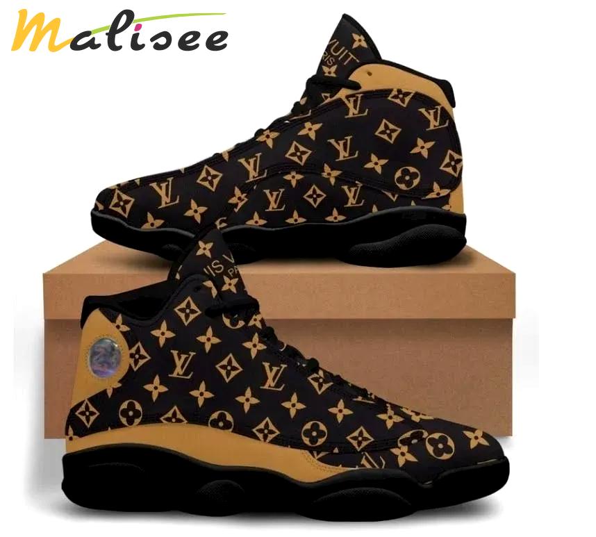 Louis vuitton monogram browns lv Air Jordan 13 Shoes For Fans Gifts For Men Women Full Size Sneakers