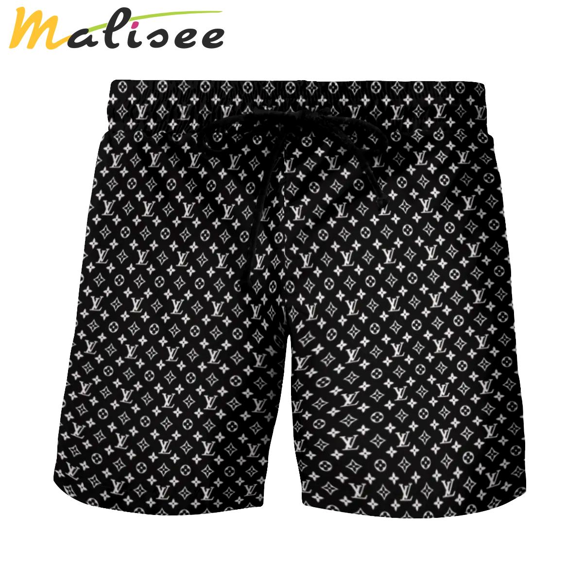 Louis vuitton trending luxury all over print shorts beach for men luxury summer outfit trending 2023 25 Shorts For Ment