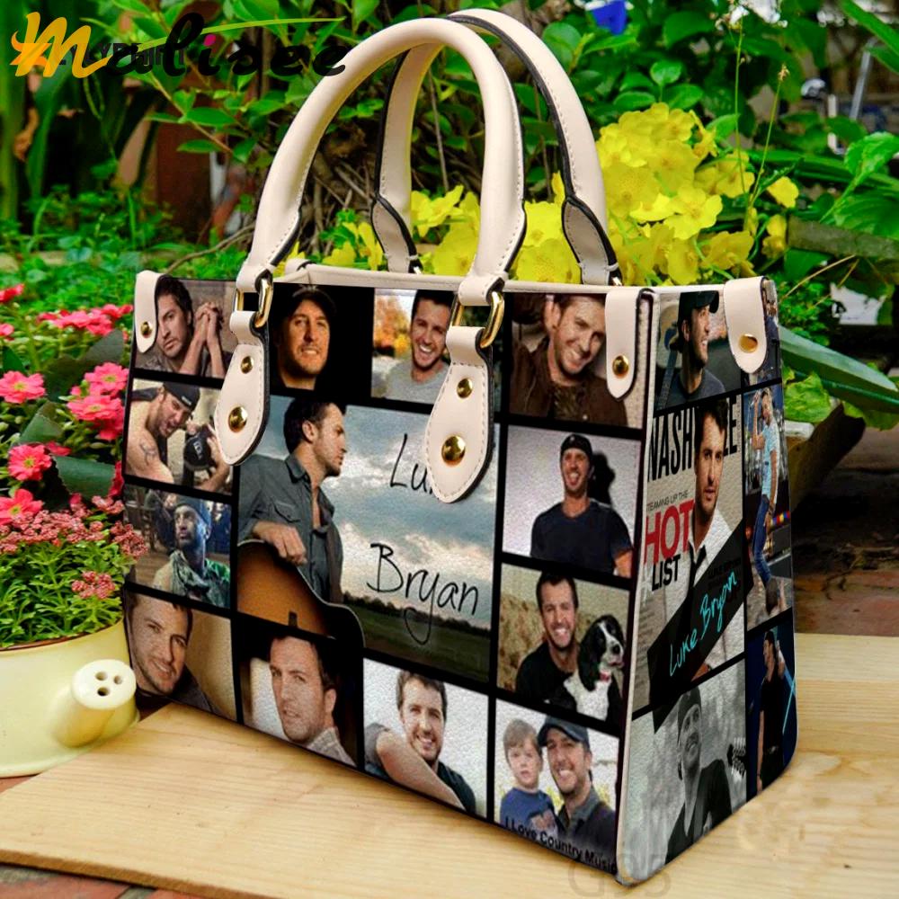 Luke bryan 2 leather bag for women gift 1075 Women Leather Hand Bag