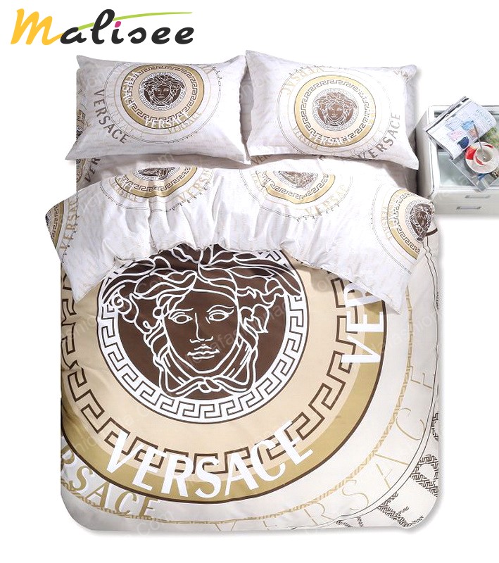 Luxury versace logo luxury brand model 7 bedding set home decoration Bedding Sets