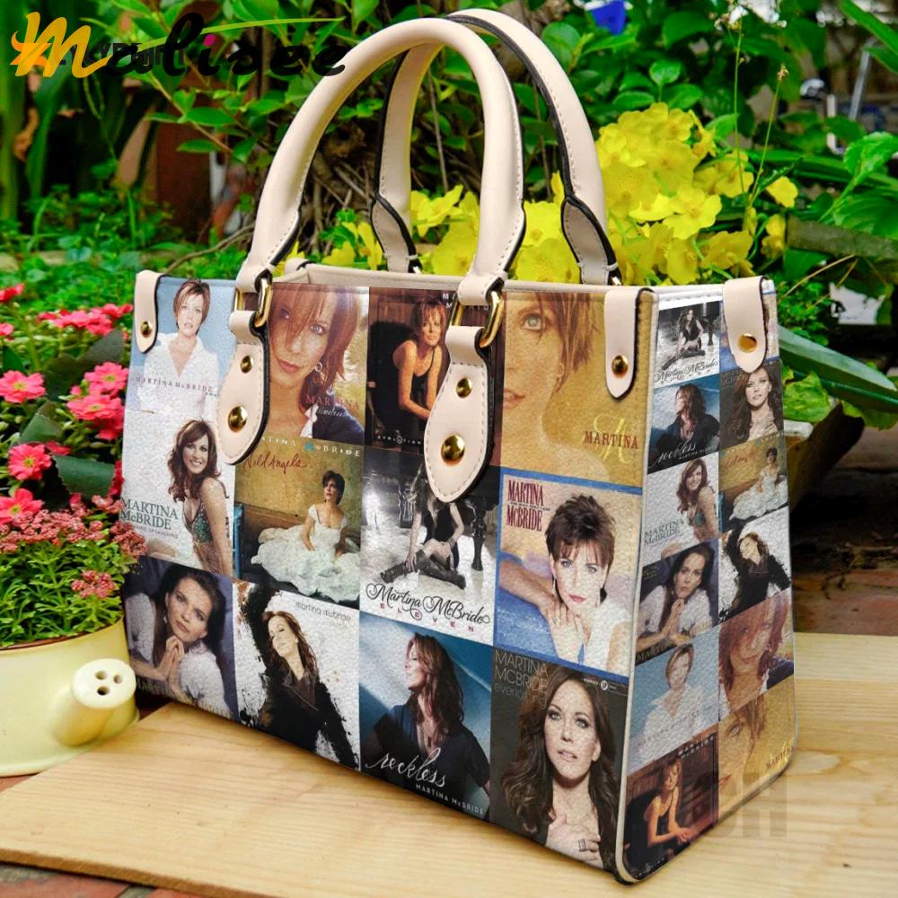 Martina mcbride leather bag for women gift 1810 Women Leather Hand Bag