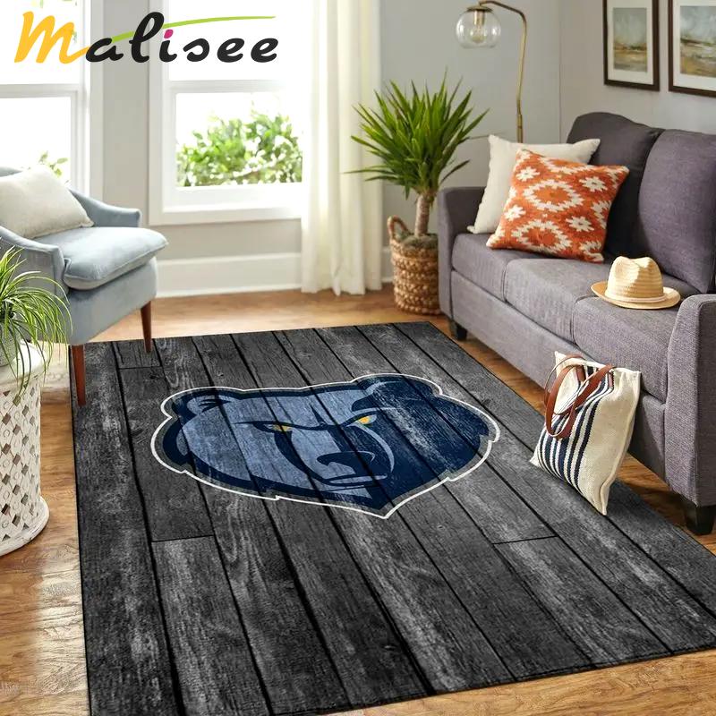 Memphis grizzlies nba 1 area rug living room bedroom rug regtangle carpet Rectangle Rug