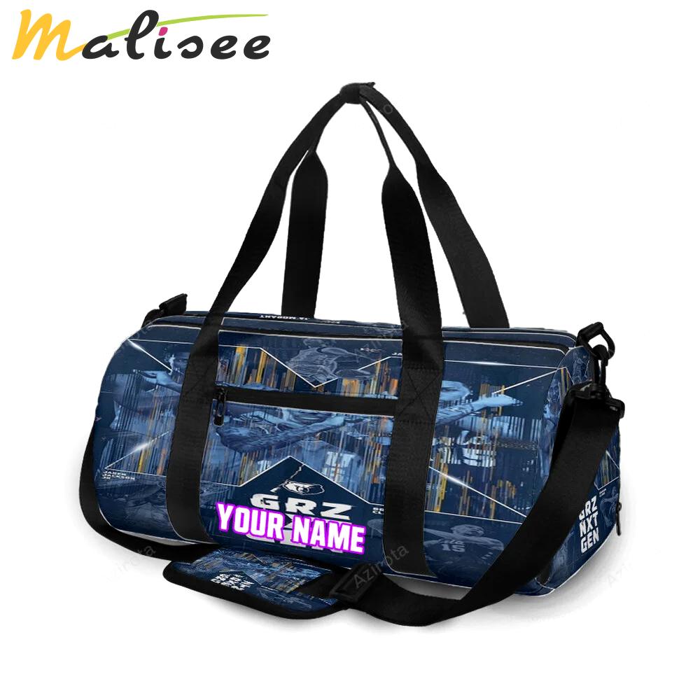 Memphis grizzlies team v1 personalized name travel bag gym bag 1247 Travel Bag
