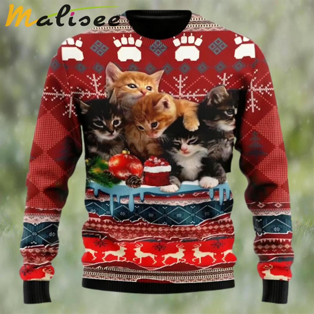 Merry christmas kitty cat ugly christmas sweater Christmas Ugly Sweater