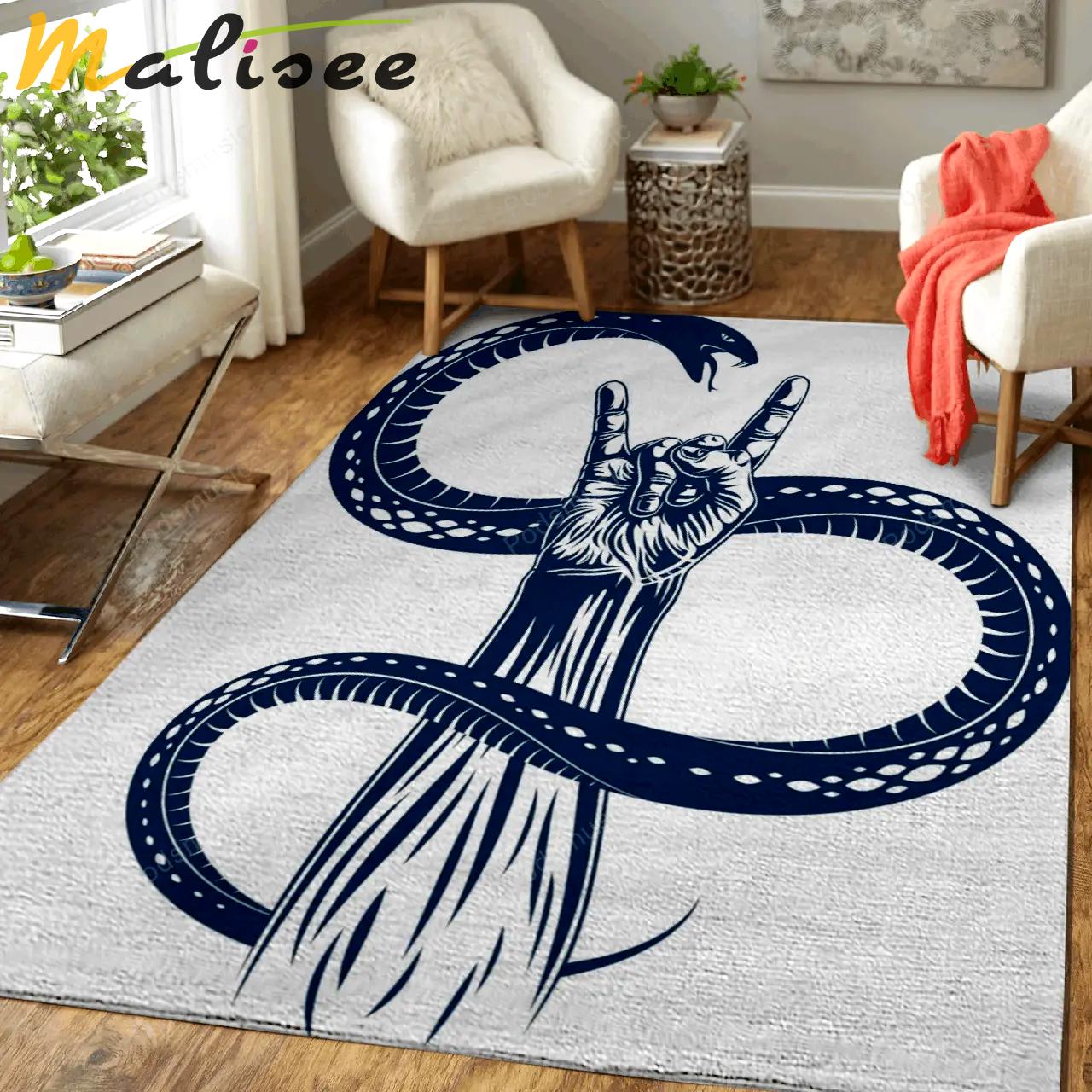 Metal hand music art for fans area rug living room carpet rug regtangle carpet floor decor home decor Rectangle Rug